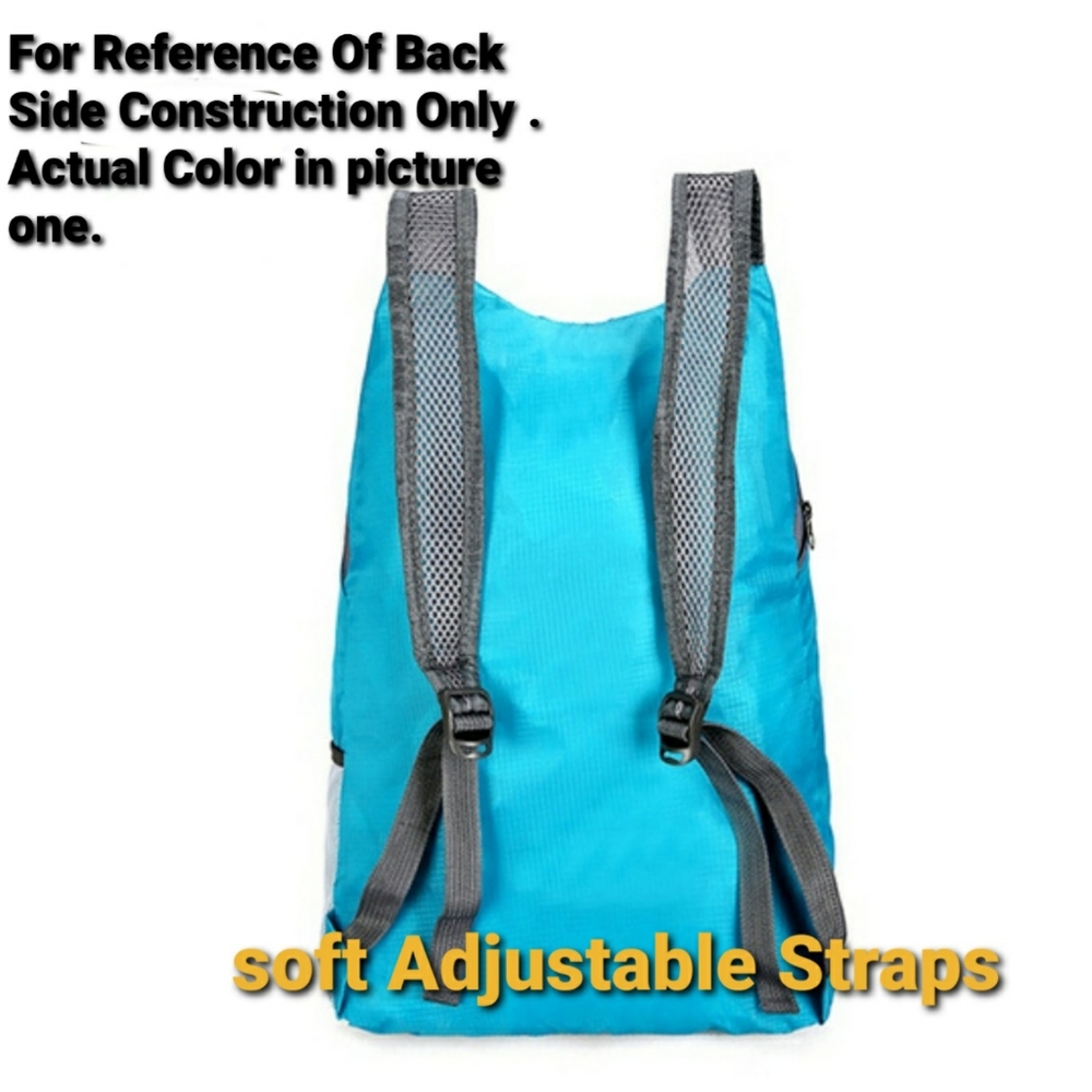 New Green Foldable Backpack & Storage Pouch - Picture 2 of 8